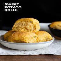 Vegan Sweet Potato Rolls - Soft Herb Dinner Rolls_image