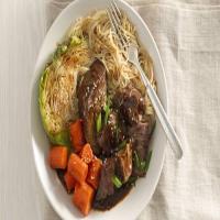 Slow-Cooker Asian Beef Roast with Cabbage and Pasta_image