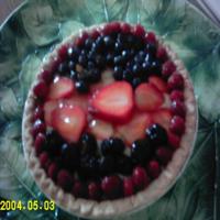 Fresh Berry Cardamom Cream Pie image