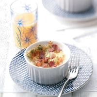 Baked Eggs with Cheddar and Bacon image