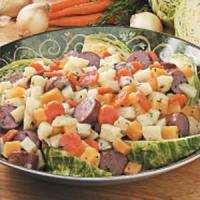 Turkey Sausage with Root Vegetables image