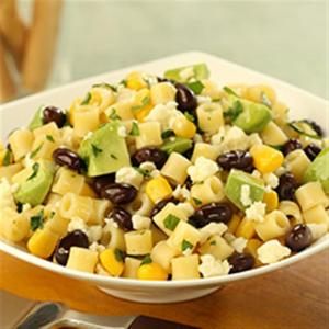 Ditalini Salad with Black Beans, Corn, Lime, Cotija Cheese and Avocado image