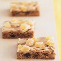 Hermit Bars with Brown-Sugar Icing and Candied Ginger_image