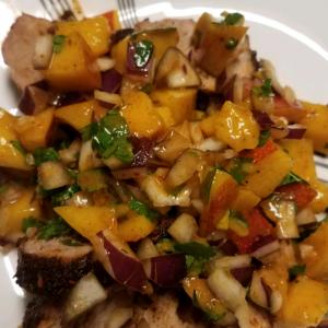 Chili-Rubbed Pork with Mango Salsa image