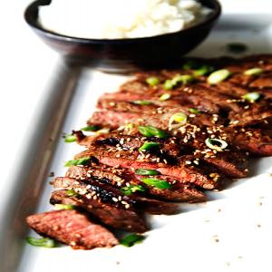 Grilled Flat Iron Steak Recipe | Asian Steak Marinade_image