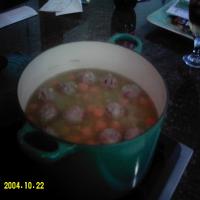 Split Pea Soup With Meatballs_image