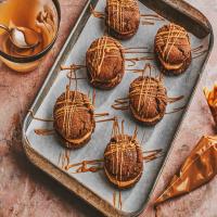 Molasses Sandwich Cookies with Coffee Cream image