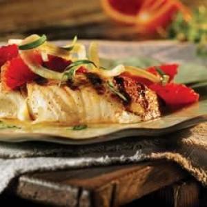 Grilled Halibut with Fennel and Orange_image