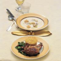 Pork Chops with Andouille-Pecan Stuffing_image