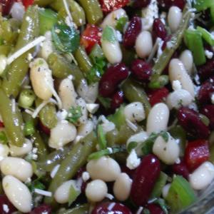 Herby Red, White & Green Bean Salad image