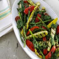 Grilled Vegetables with Collard Green Pesto image
