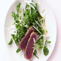 Grilled Tuna and Watercress Salad with Asian Flavors image