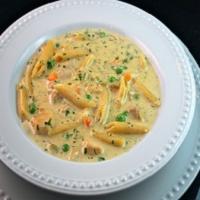 Creamy Chicken Pasta Soup Recipe - (3.9/5) image