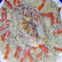 Chicken Breasts With Orzo, Carrots, Dill, and Avgolemono Sauce_image