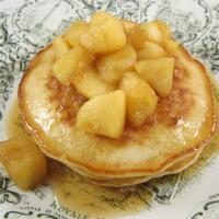 Oatmeal Pancakes with Apple Maple Sauce image