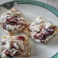 Thrive Life Chicken Salad on a cracker for one_image