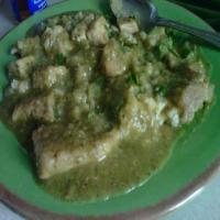 Chile Verde Sauce with Pork/ Chile Verde con Cerdo image