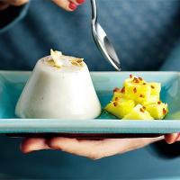 Coconut panna cotta with pineapple salsa_image