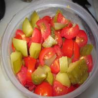 Tomato and Pickled Dill Cucumber salad image