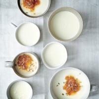 Buttermilk Panna Cotta with Apricot and Candied Fennel image
