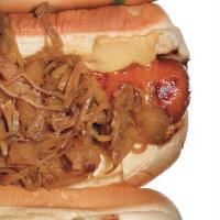 Beer-Braised Hot Dogs with Braised Sauerkraut_image