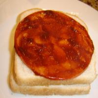 Barbecued Bologna Sandwich image