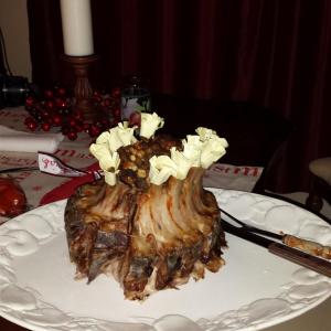 Crown Roast of Pork with Sausage Stuffing image
