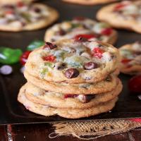 Candied Cherry Christmas Chocolate Chip Cookies_image