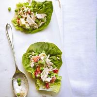 Tuna, avocado & pea salad in Baby Gem lettuce wraps_image