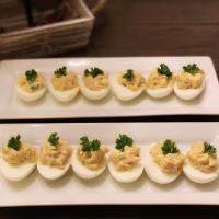 Shrimp and Dill Deviled Eggs image