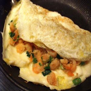 Low Fat Bay Shrimp and Swiss Omelet image