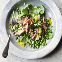 Pea, ham hock & watercress salad_image