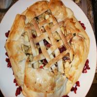 Rustic Apple and Dried Cranberry Pie_image