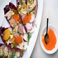 Smoked Trout and Beet Salad With Pink Caviar image