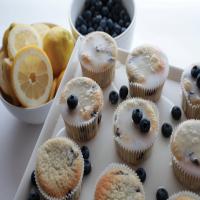 Lemon Blueberry Cupcakes with a Citrus Glaze image