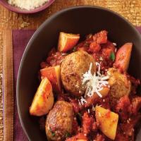 Saucy Skillet Meatballs and Potatoes_image