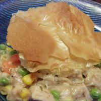 Chicken and Veggie Pie With Phyllo Top_image