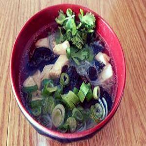 Asian Chicken Noodle Bowl in Dashi Broth image