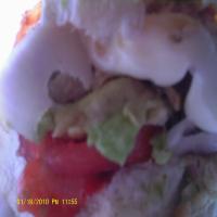 Smoked Salmon Burger (Tomato, Red Onion and Avocado) image