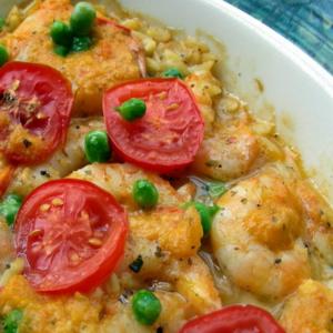 Orzo With Baked Shrimps_image