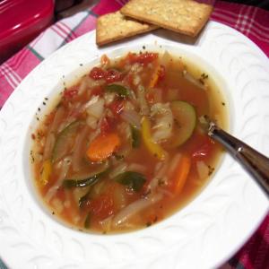 Slow-Cooked Harvest Vegetable and Rice Soup image