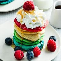 Rainbow pancakes image