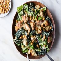 Vegan Caesar Salad With Crisp Chickpeas image