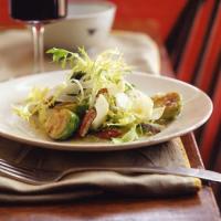 Frisée and Endive Salad with Warm Brussels Sprouts and Toasted Pecans_image