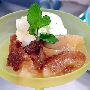 Pear Crisp with Hand-Churned Vanilla Ice Cream image