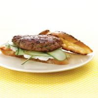 Lamb Burgers with Feta Sauce and Cucumbers image