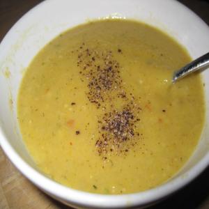 Lowfat Acorn Squash Soup With Roasted Garlic_image