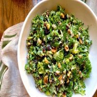 Broccoli Salad with Shredded Kale, Dried Cherries and Walnuts image