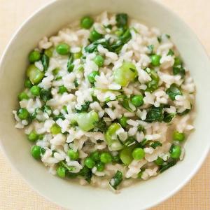 Risotto with Peas, Fava Beans, and Arugula Recipe - (4.4/5)_image