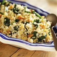 Brown Rice with Sauteed Spinach, Lemon and Garlic Recipe - (4.3/5) image